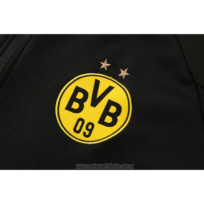 Chaqueta con Capucha del Borussia Dortmund 2021-2022 Negro